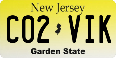 NJ license plate C02VIK