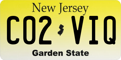 NJ license plate C02VIQ