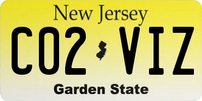 NJ license plate C02VIZ