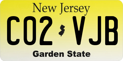 NJ license plate C02VJB