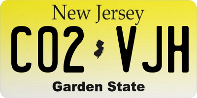 NJ license plate C02VJH