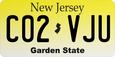 NJ license plate C02VJU