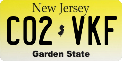 NJ license plate C02VKF