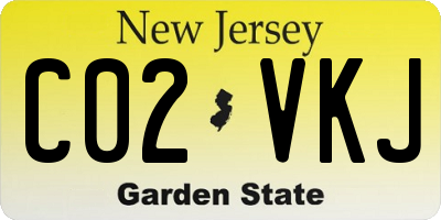 NJ license plate C02VKJ