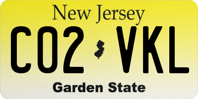 NJ license plate C02VKL