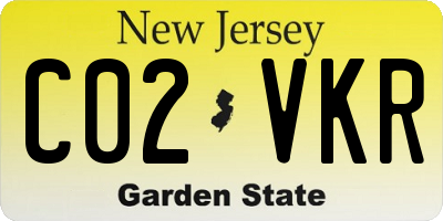 NJ license plate C02VKR
