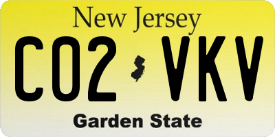NJ license plate C02VKV