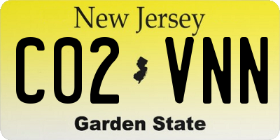 NJ license plate C02VNN