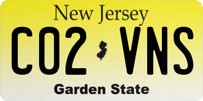 NJ license plate C02VNS