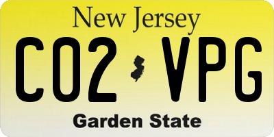 NJ license plate C02VPG