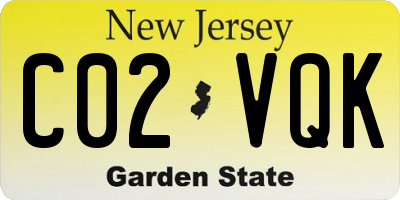 NJ license plate C02VQK