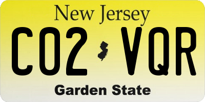 NJ license plate C02VQR