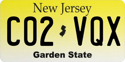 NJ license plate C02VQX