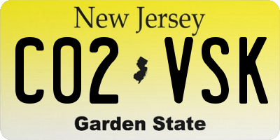 NJ license plate C02VSK