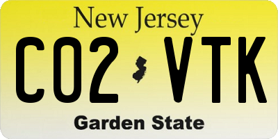 NJ license plate C02VTK