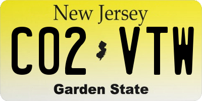 NJ license plate C02VTW