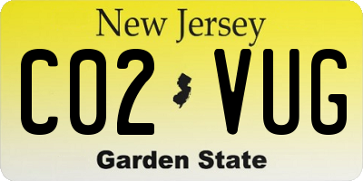 NJ license plate C02VUG