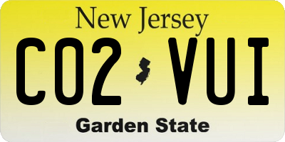 NJ license plate C02VUI