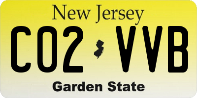 NJ license plate C02VVB