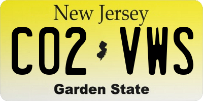 NJ license plate C02VWS
