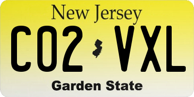 NJ license plate C02VXL