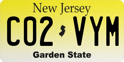 NJ license plate C02VYM