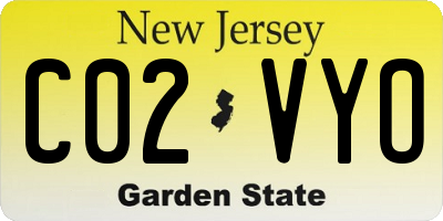 NJ license plate C02VYO