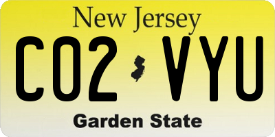 NJ license plate C02VYU