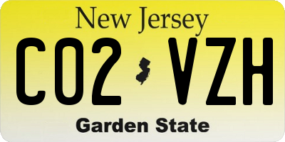 NJ license plate C02VZH