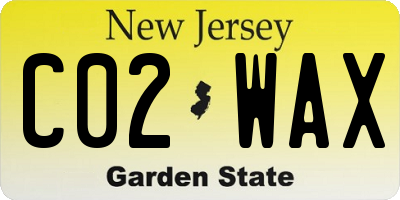 NJ license plate C02WAX