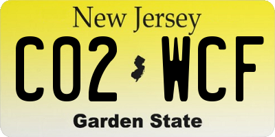 NJ license plate C02WCF