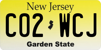 NJ license plate C02WCJ