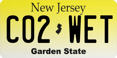 NJ license plate C02WET
