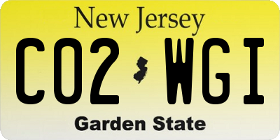 NJ license plate C02WGI