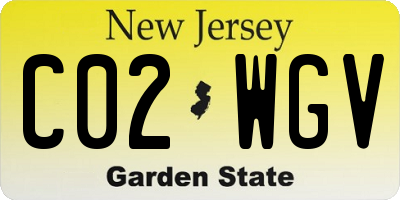 NJ license plate C02WGV