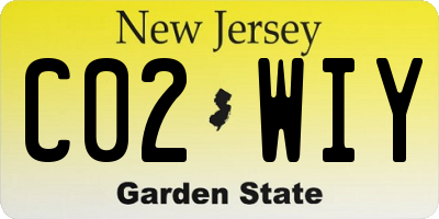 NJ license plate C02WIY