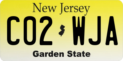 NJ license plate C02WJA