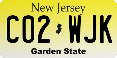 NJ license plate C02WJK