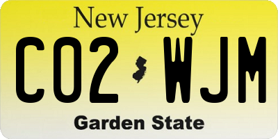 NJ license plate C02WJM