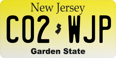 NJ license plate C02WJP