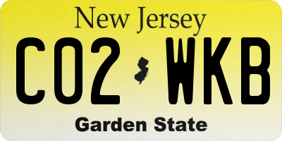 NJ license plate C02WKB