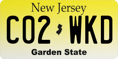 NJ license plate C02WKD