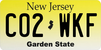 NJ license plate C02WKF