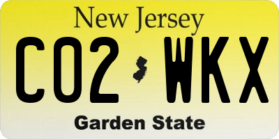 NJ license plate C02WKX