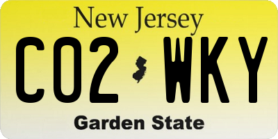 NJ license plate C02WKY
