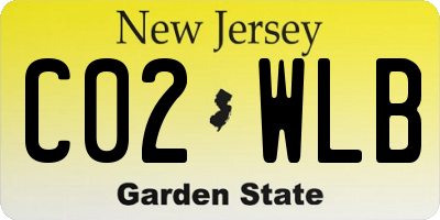 NJ license plate C02WLB