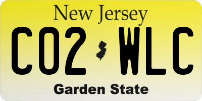 NJ license plate C02WLC