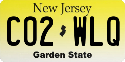 NJ license plate C02WLQ