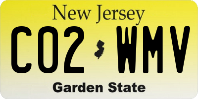 NJ license plate C02WMV