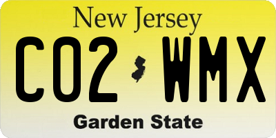 NJ license plate C02WMX